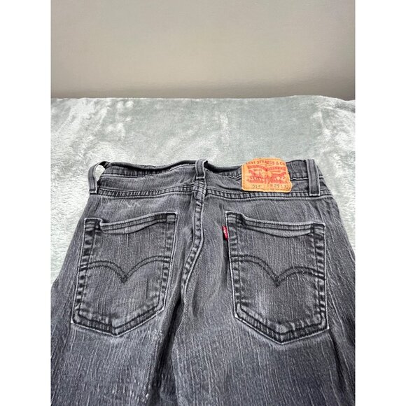 Levis 514 Mens Black 28x29.5 Straight Leg Jeans Skater Grunge Punk Emo Goth - Picture 8 of 9